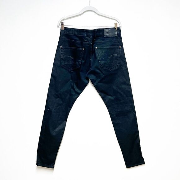 G-Star Revend Skinny Black Waxed Jeans Mens Sz 32/32 - Picture 7 of 10